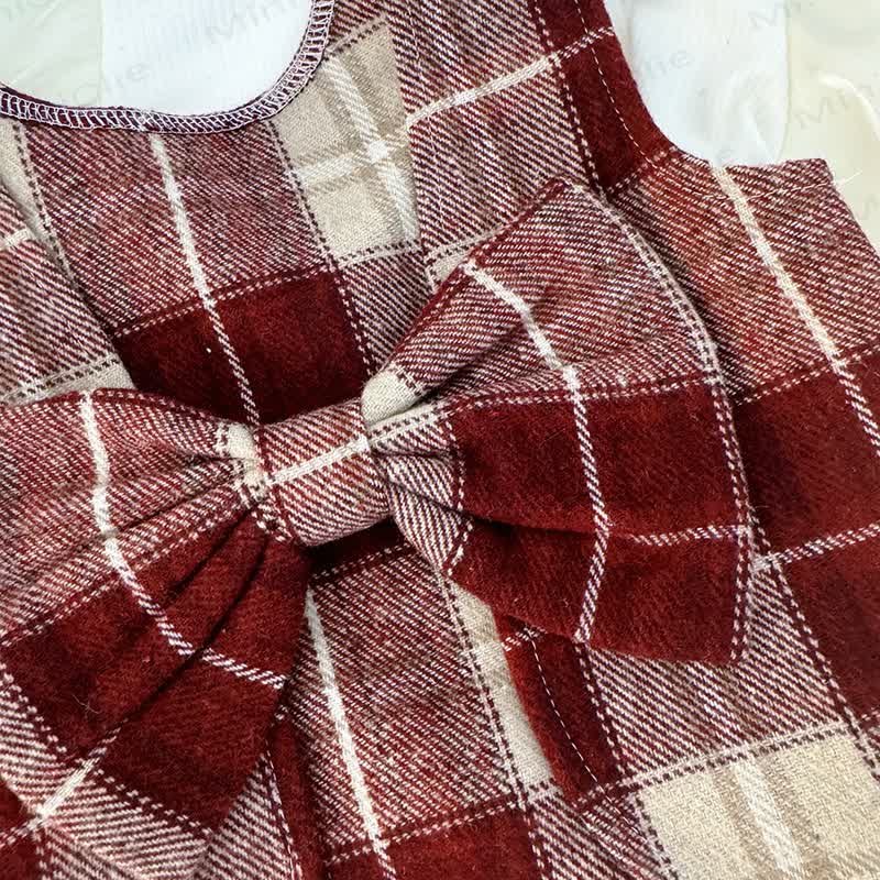 Baby Kleinkind Mädchen Schleife Plaid - Rock - image 5