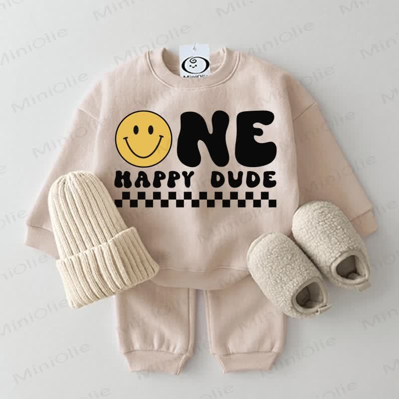 ONE HAPPY DUDE Baby Beige 2-teiliges Set - Beige - 2-3J - image 1