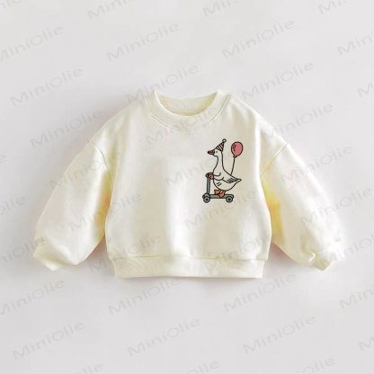 Baby Kleinkind Gans Ballon Creme Sweatshirt - Creme - 3-5J - image 1