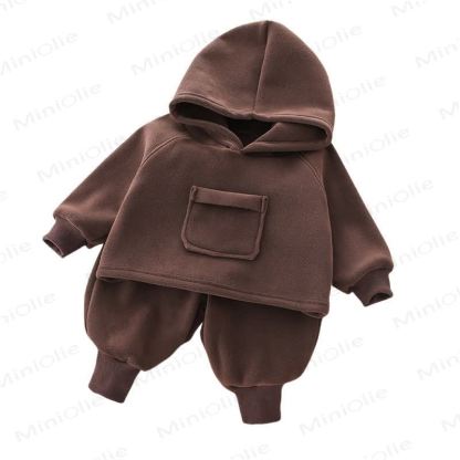 Zweiteiliges Set für Kind , Einfarbig, Vlies - image 4