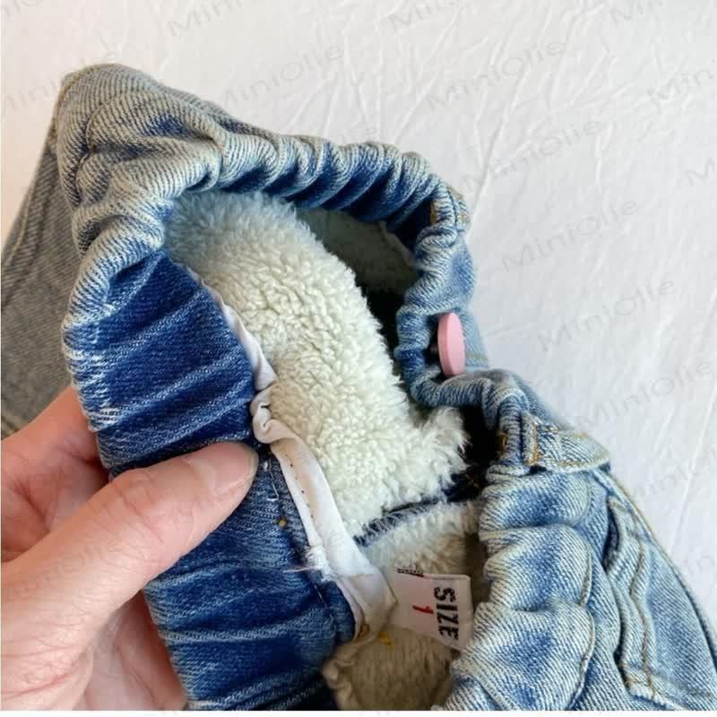 Kleinkind Kind aus Hase mit Denim und Vlies - image 6