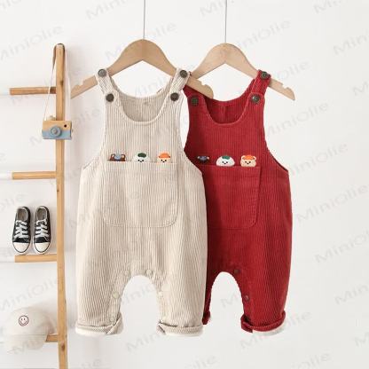 Baby und Kleinkind Overalls mit Tier , Cord und Vlies - image 1