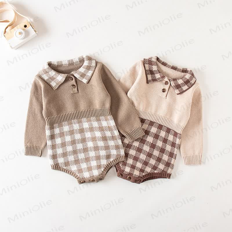 Baby Bodysuit aus Plaid Stricken - image 1
