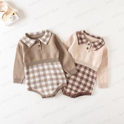 Baby Bodysuit aus Plaid Stricken - image 1