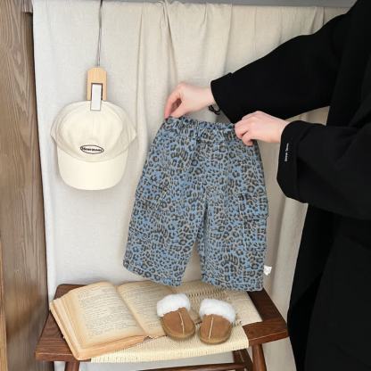 Dinosaurier Spitze für Baby und Kleinkind oder Arbeiter mit Leopardenmuster - Hose mit Leopardenmuster - 3-5J - image 3