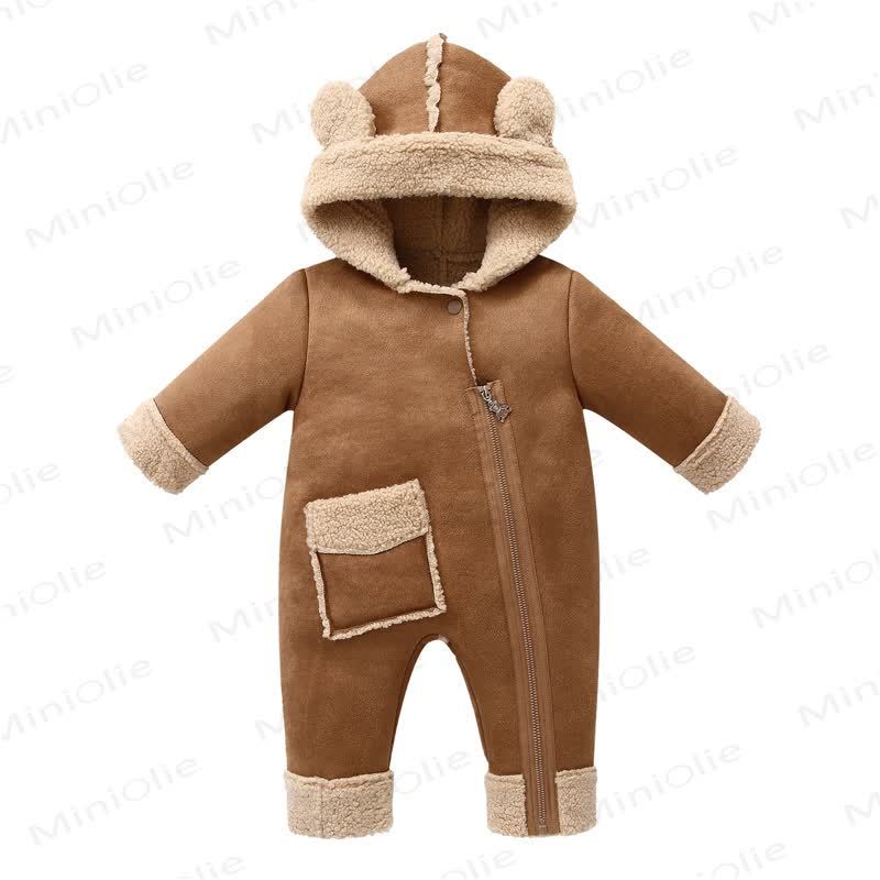 Baby Vlies Strampler - Khaki - 18-24M - image 1