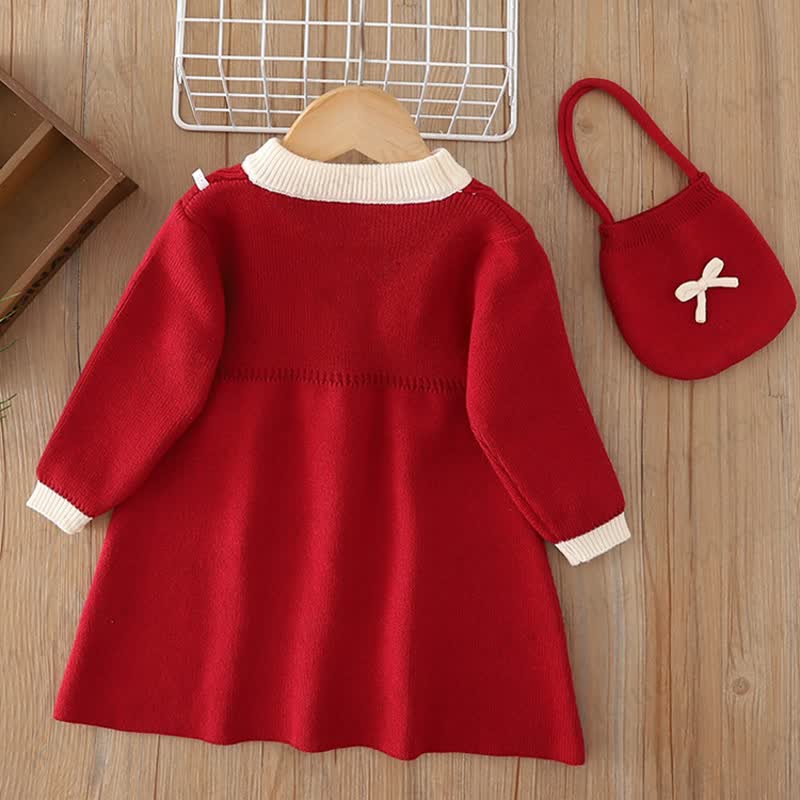 Kleinkind Kleid Schleife - Weihnachten - image 2