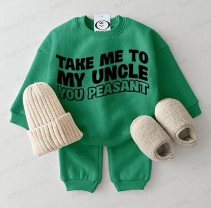 TAKE ME TO MY UNCLE YOU PEASANT Baby 2-teiliges Set - Green - 2-3J - image 3