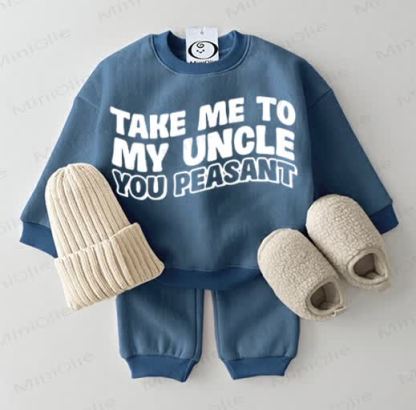 TAKE ME TO MY UNCLE YOU PEASANT Baby 2-teiliges Set - Blue - 2-3J - image 2