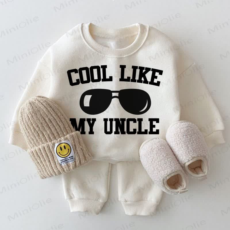 COOL LIKE MY UNCLE – Baby - Sweatshirt - Set in Weiß, 2-teilig - Weiß - 2-3J - image 1