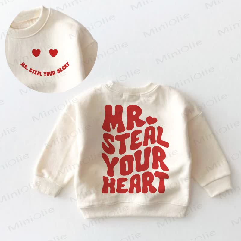 MR. STEAL YOUR HEART Baby Kleinkind - Sweatshirt in Creme - Creme - 3-5J - image 1