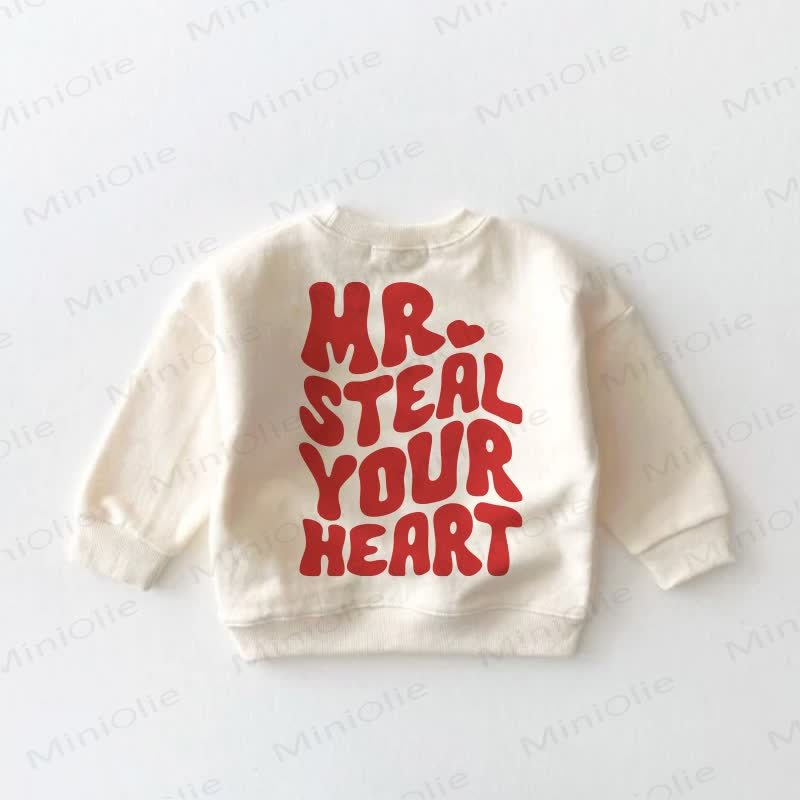 MR. STEAL YOUR HEART Baby Kleinkind - Sweatshirt in Creme - image 3