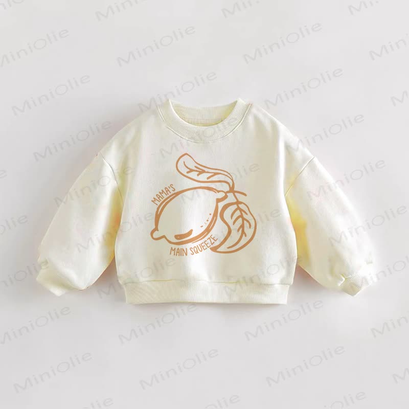 MAMA'S MAIN SQUEEZE Baby Kleinkind Creme Sweatshirt - Creme - 3-5J - image 1