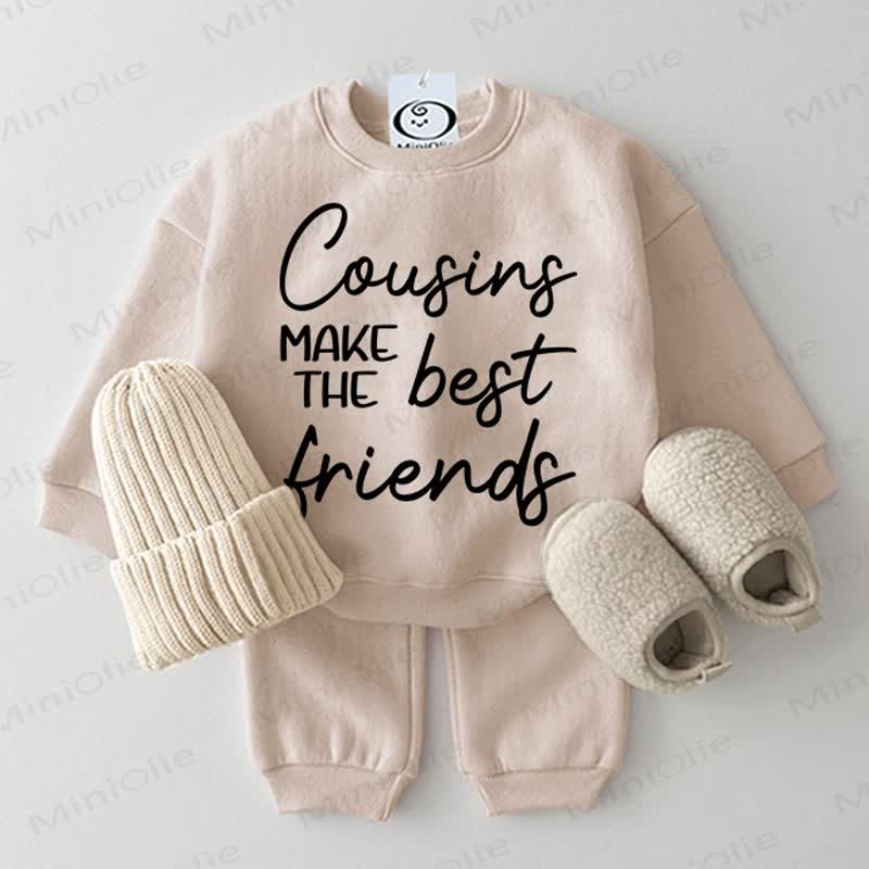 COUSINS MAKE THE BEST FRIENDS – Baby 2-teiliges Beige Set - Beige - 2-3J - image 1