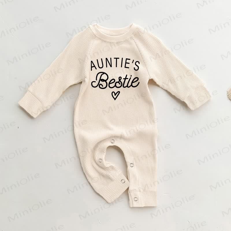 AUNTIE'S BESTIE Baby Waffel Beige Strampler - Beige - 18-24M - image 1