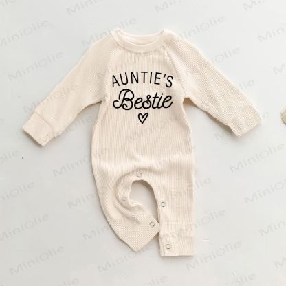 AUNTIE'S BESTIE Baby Waffel Beige Strampler - Beige - 18-24M - image 1