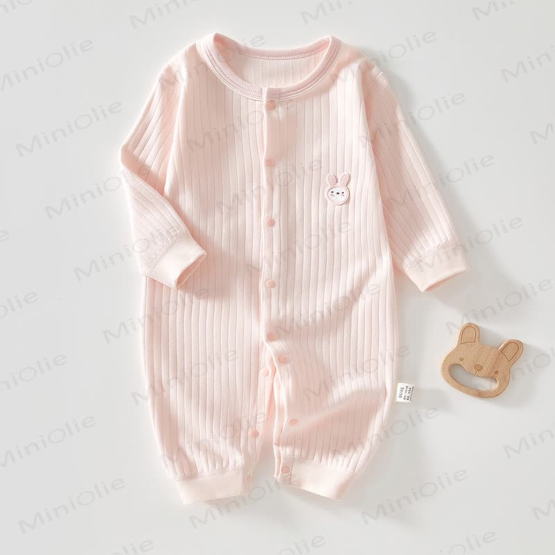  Baby Hase mit Neugeboren und Cartoon- Strampler - Rosa - 18-24M - image 1