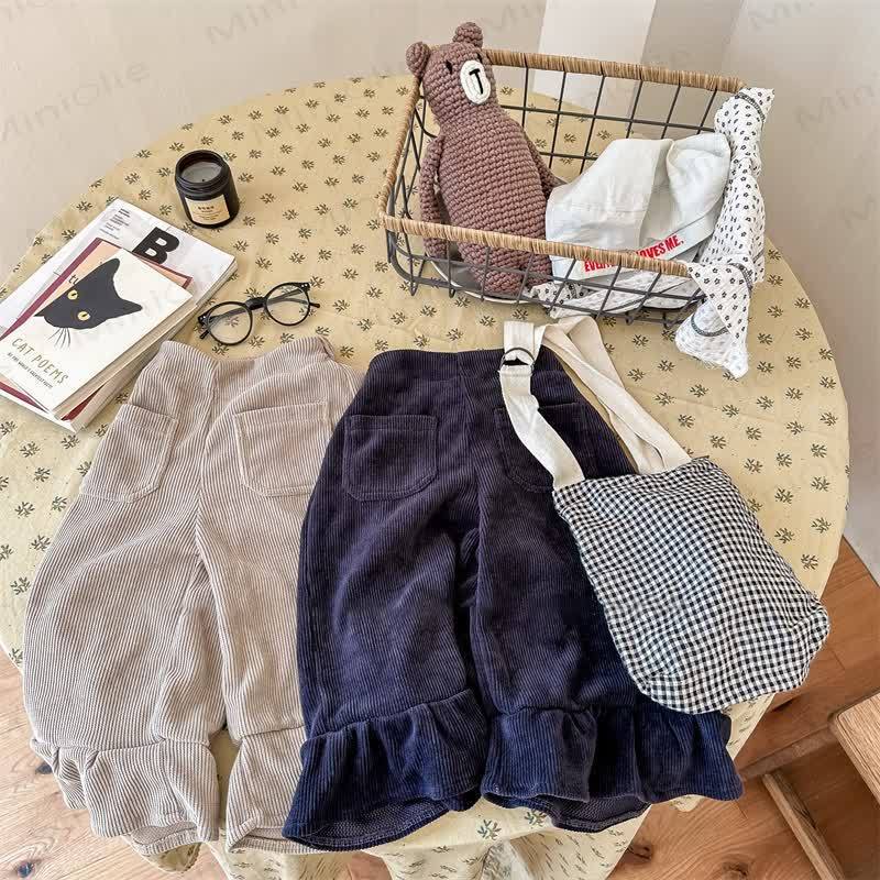 Baby Kleinkind -Mädchen Einfarbig Hose - image 1