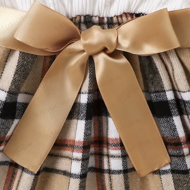 Baby Mädchen Schleife mit Schleifenkragen und Kleid - image 7