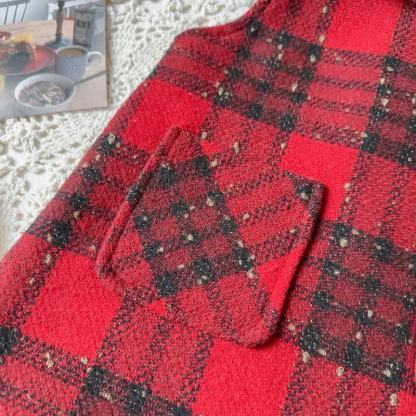 Kleinkind Kleid mit Schleife und Plaid für Kleinkindmädchen & graue Oberbekleidung - image 18