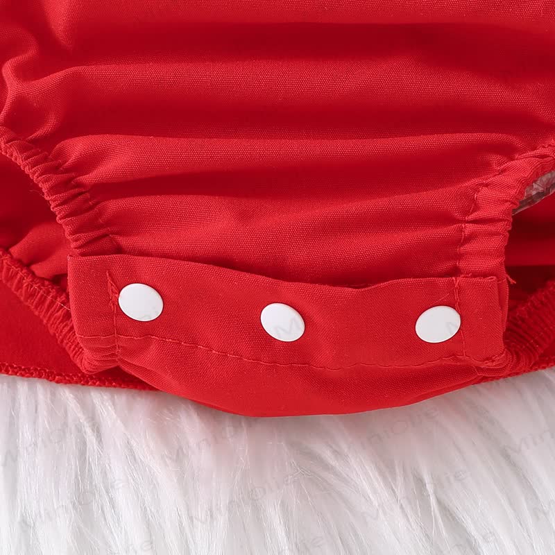 Kleid für Mädchen mit Schleife, Erdbeere und fliegenden Ärmeln - image 5