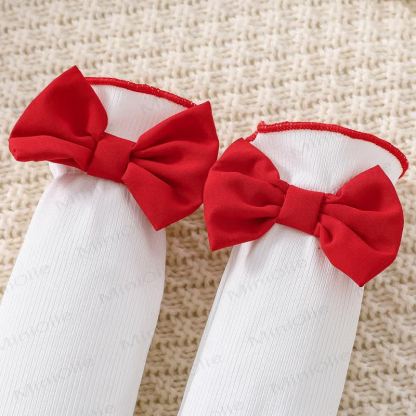 Kleid für Mädchen mit Schleife, Erdbeere und fliegenden Ärmeln - image 8