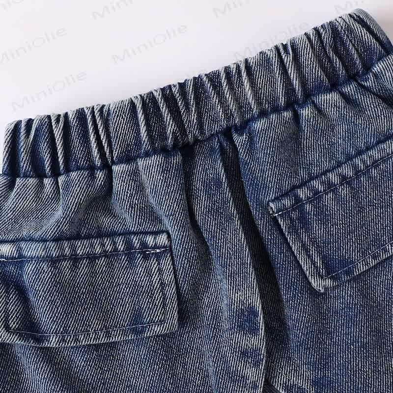 Weißes Kleid und Blau Denim für Baby - image 6