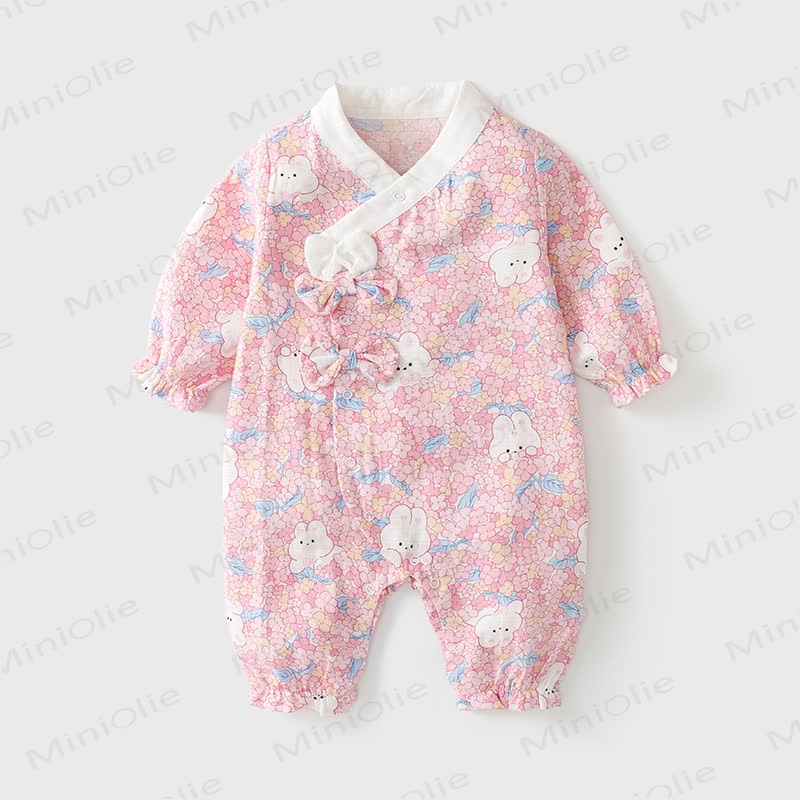 Baby - Strampler mit Hase für Mädchen - Rosa - 18-24M - image 1
