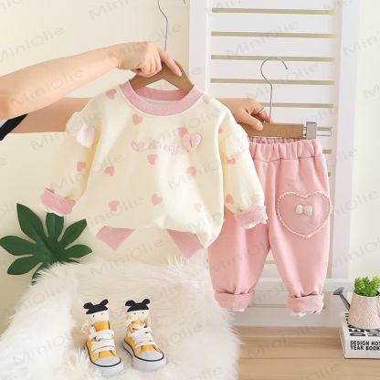 LOVELY Baby Kleinkind Liebe 2- Schleife Set - Rosa - 5-7J - image 2