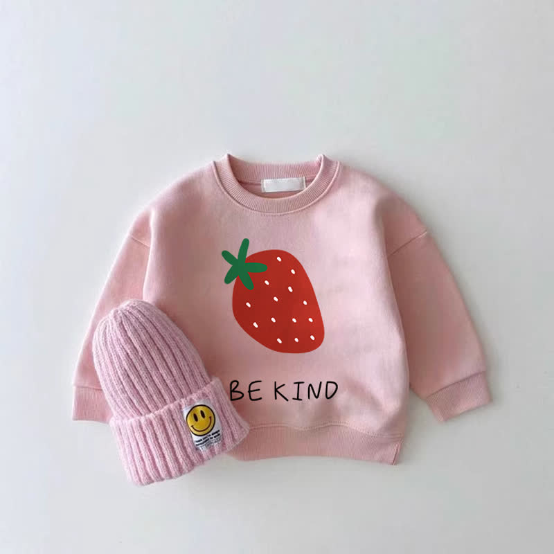 BE KIND Sweatshirt Baby Erdbeere Rosa - Rosa - 2-3J - image 1