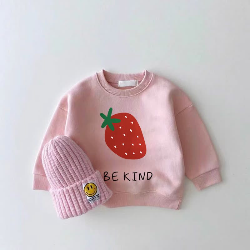 BE KIND Sweatshirt Baby Erdbeere Rosa - Rosa - 2-3J - image 1
