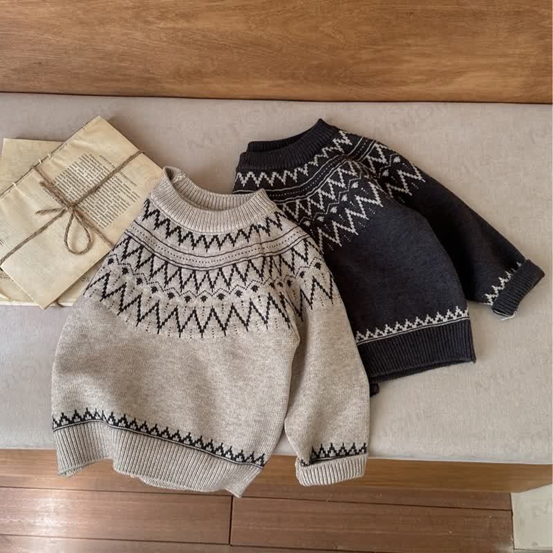 Kleinkind - Pullover mit Stricken - image 1