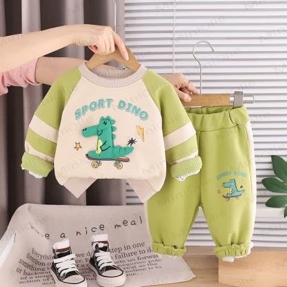 SPORT DINO Baby Kleinkind Junge Krokodil 2-teiliges Set - Grün - 5-7J - image 2