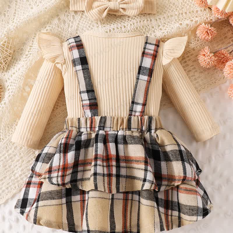 Baby Mädchen Schleife, Plaid , Strampler, Stricken - image 2
