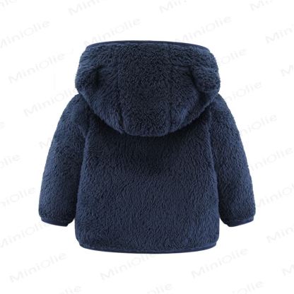 Baby Kapuzenjacke in Einfarbig - image 5