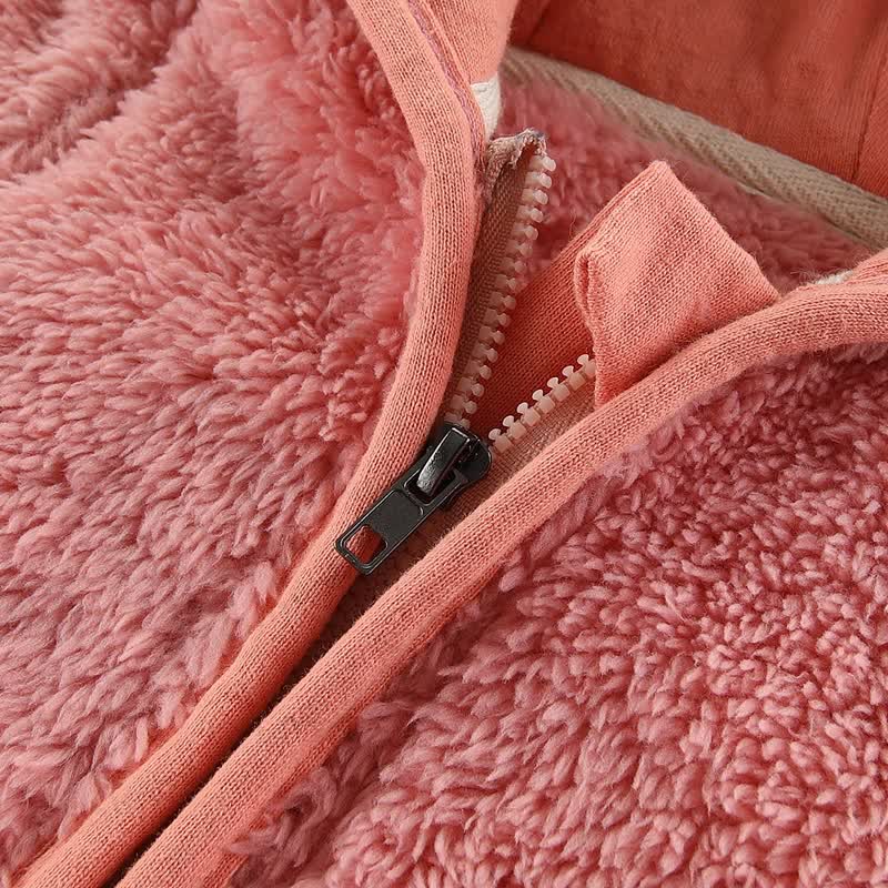 Baby Kapuzenjacke in Einfarbig - image 8