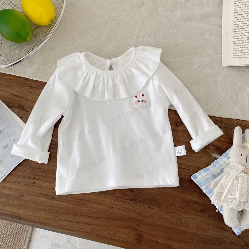 Baby Apple Dog Denim Overalls & weißes Spitze - image 7