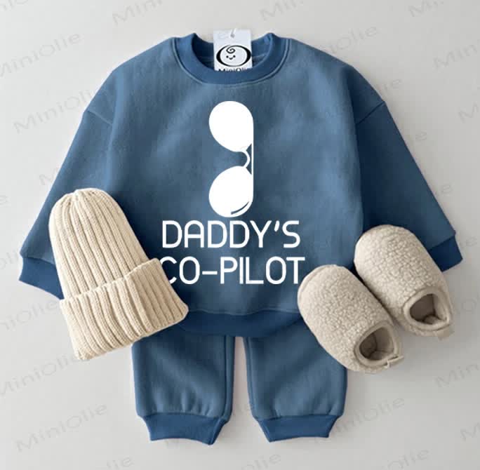 DADDY'S CO-PILOT Baby Blau 2 - teiliges Set - Blau - 2-3J - image 1