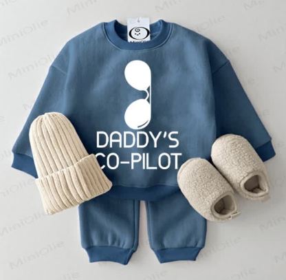 DADDY'S CO-PILOT Baby Blau 2 - teiliges Set - Blau - 2-3J - image 1
