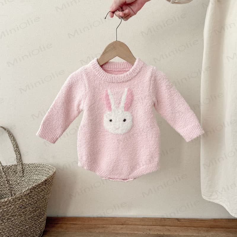 Baby Hase Vlies Bodysuit - Rosa - 18-24M - image 2