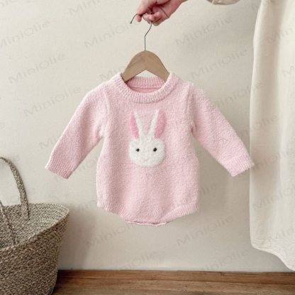 Baby Hase Vlies Bodysuit - Rosa - 18-24M - image 2