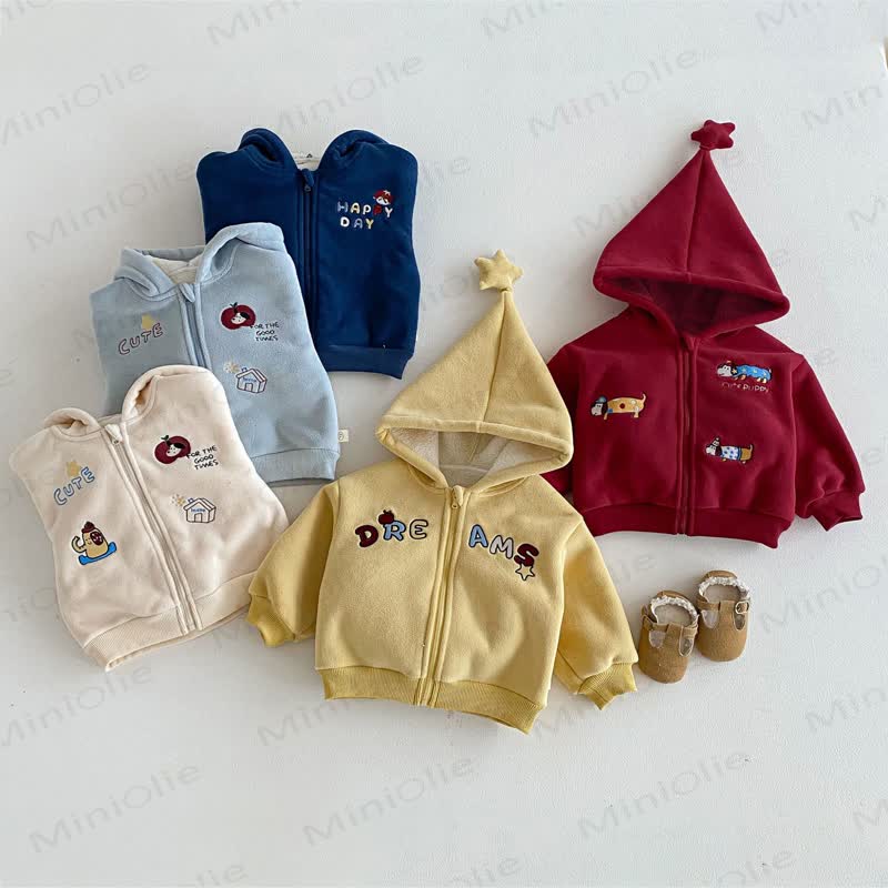 Gestickt Kapuzen Vlies mit Sternenmotiv für Baby und Kleinkind (Jungen ) - image 1