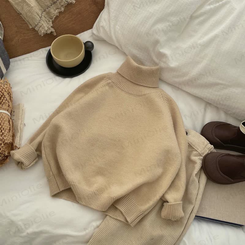 Kind Pullover , Einfarbig - Beige - 10Y - image 2