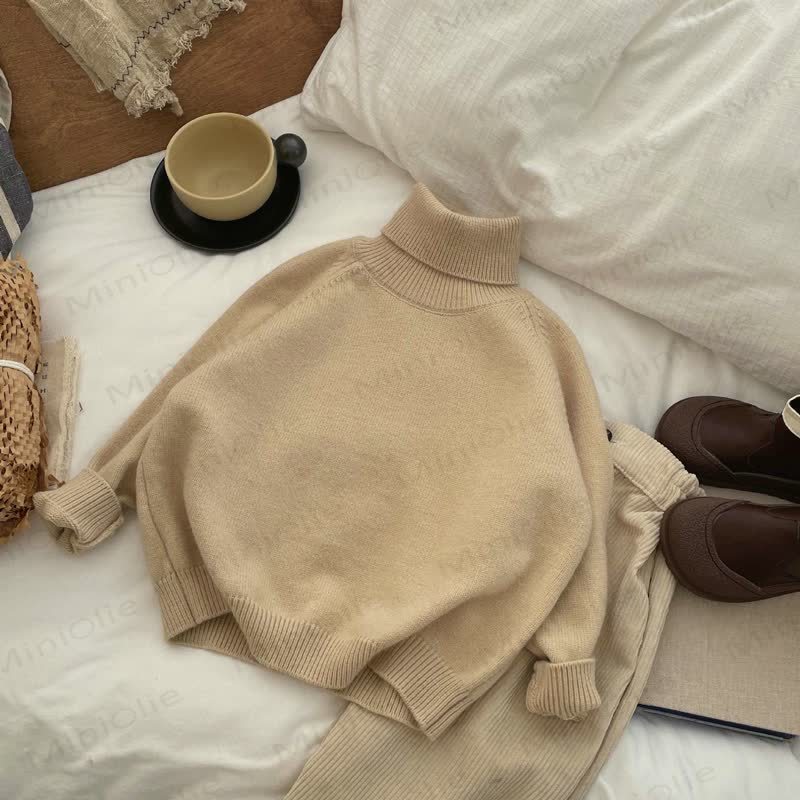 Kind Pullover , Einfarbig - Beige - 10Y - image 2