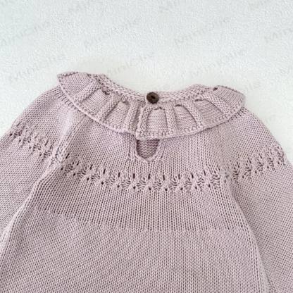 Blumen Baby Bodysuit mit Stricken - image 8