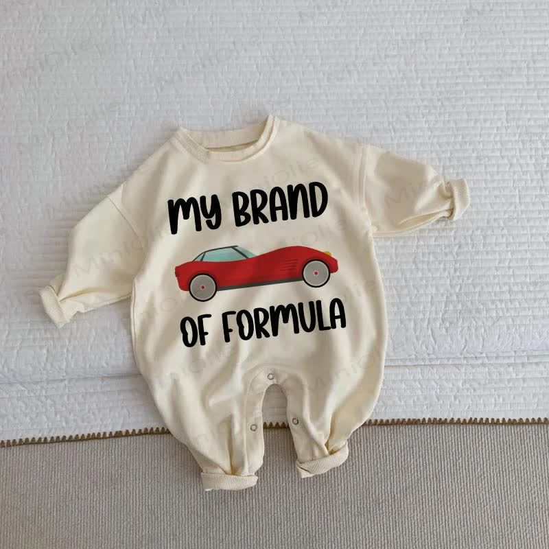 MY BRAND OF FORMULA Baby Kleinkind Auto Beige Strampler - Beige - 2-3J - image 1