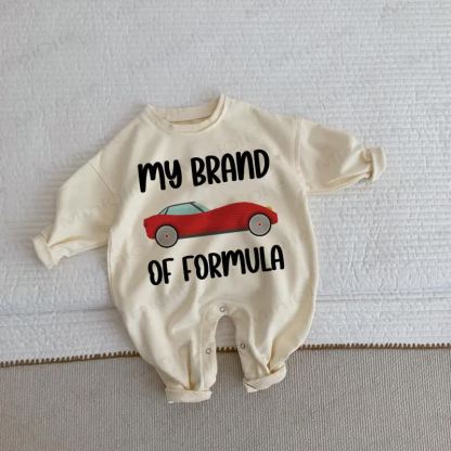 MY BRAND OF FORMULA Baby Kleinkind Auto Beige Strampler - Beige - 2-3J - image 1