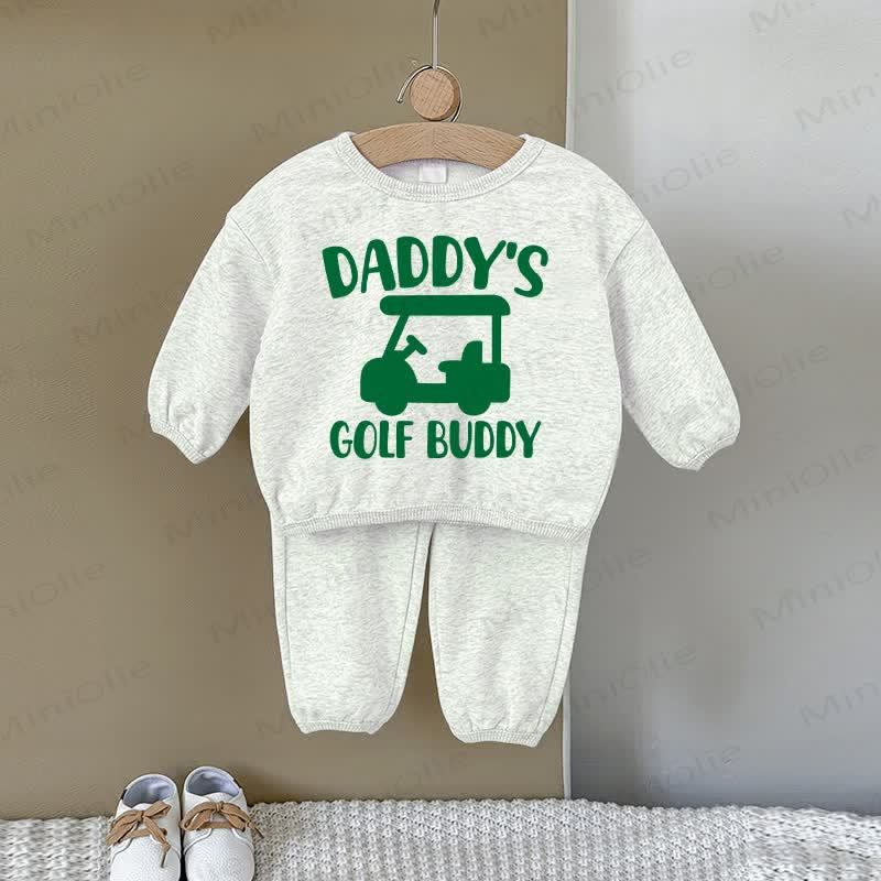 DADDY'S GOLF BUDDY Baby Auto Sweatshirt 2-teiliges graues Set - Grau - 2-3J - image 1