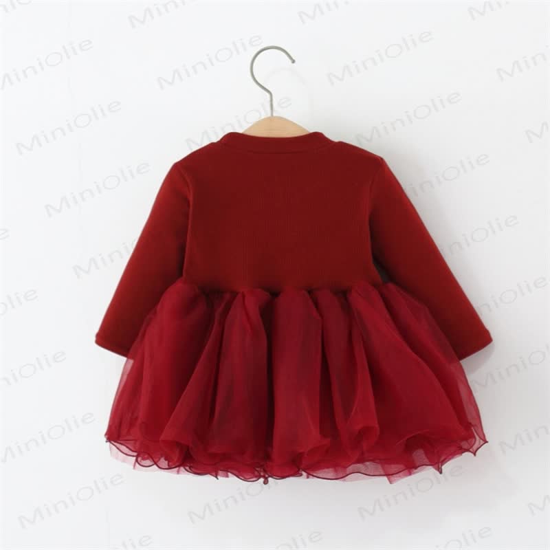 Baby Mädchen Schleife , Perlen und Kleid - image 2