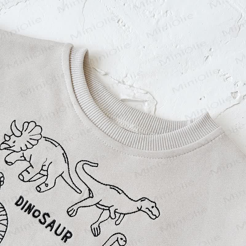 DINOSAUR Baby Junge Beige 2-teiliges Gestickt Set - image 8